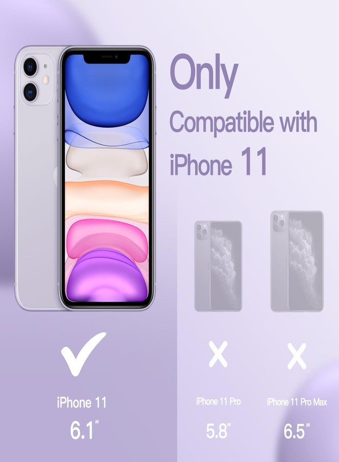 جي تيك جراب سيليكون من JETech لهاتف iPhone 11 (2019) مقاس 6.1 بوصة، جراب حماية كامل للجسم بملمس ناعم كالحرير، غطاء مقاوم للصدمات مع بطانة من الألياف الدقيقة (بنفسجي) - Image 2